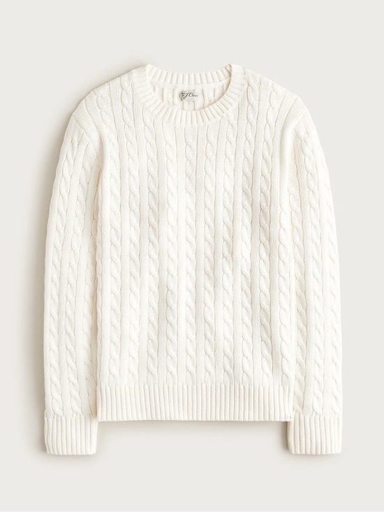 J. Crew Other - J. Crew Cream Cable-Knit Crewneck Sweater